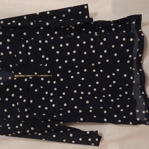 Ellen Tracy polka dot tunic size S